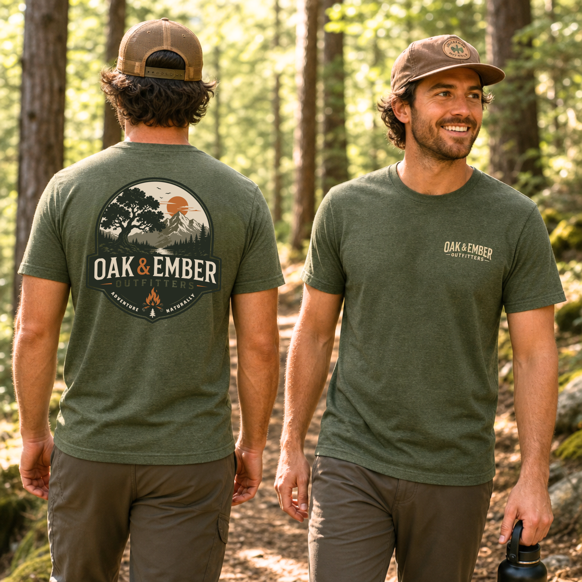 Oak & Ember Moss Pocket Tee