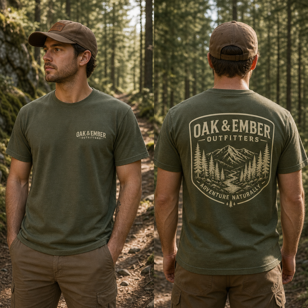 Oak & Ember Moss II Pocket Tee