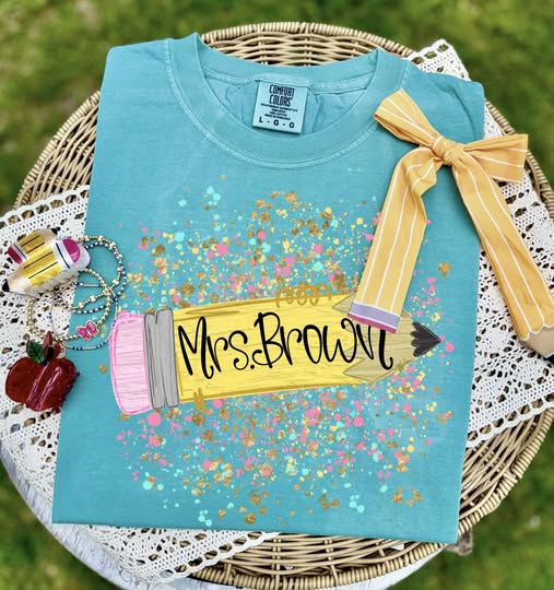 Customizable Teacher's Shirt - Pencil